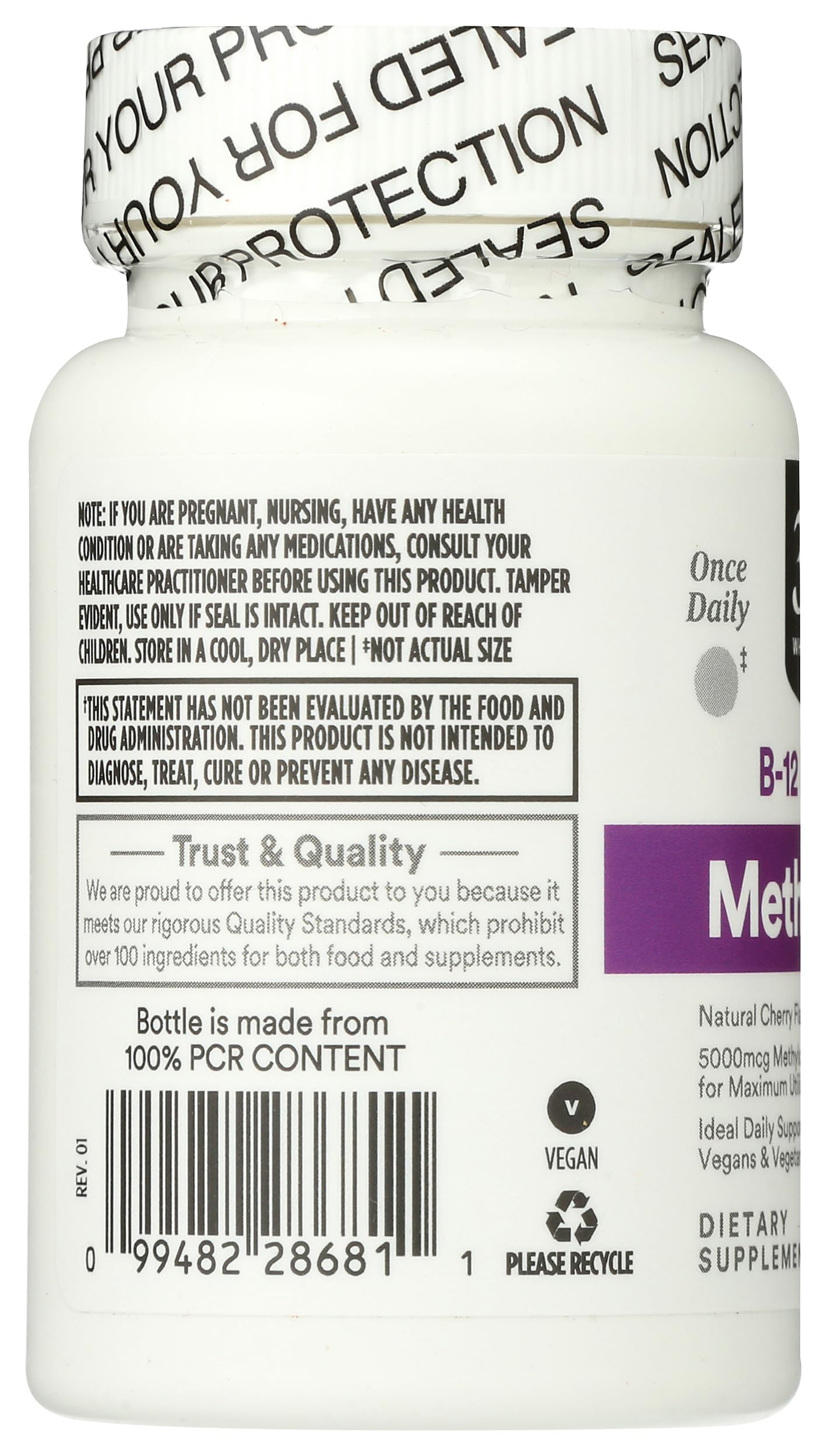 Foto 6 pulgar | Pastillas De 5000 Mcg De Vitamina B Y Metil B-12 60 Unidades - 365 - Venta Internacional.
