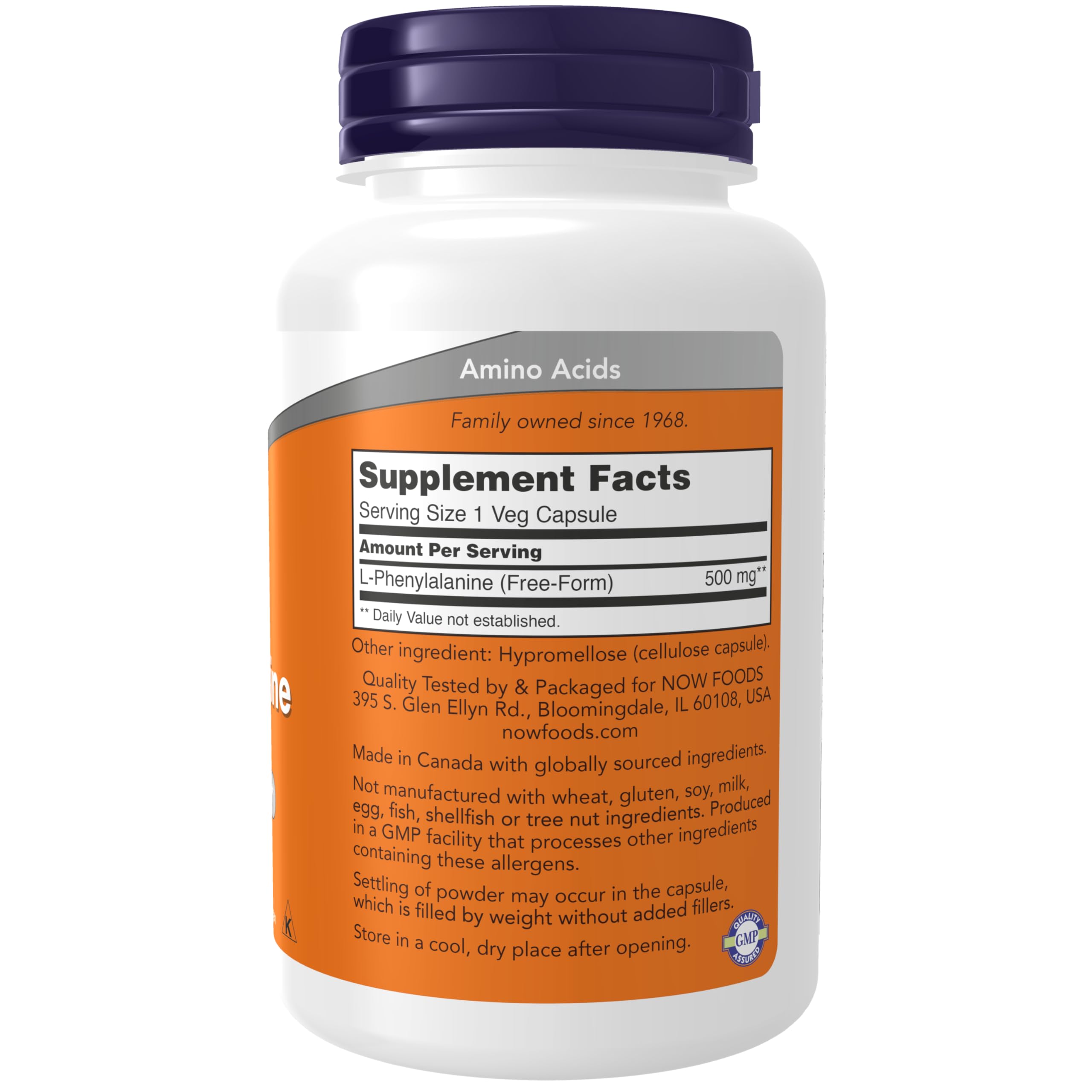 Foto 3 pulgar | Supplement Now L-fenilalanina 500 Mg 120 Cápsulas - Venta Internacional.