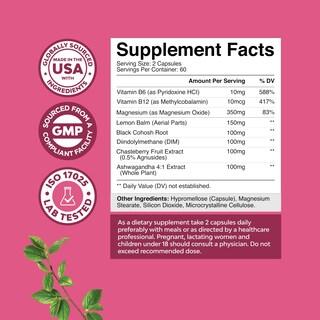 Foto 3 | Supplement Natures Craft Advanced Pms Support Women 120 Cápsulas - Venta Internacional.