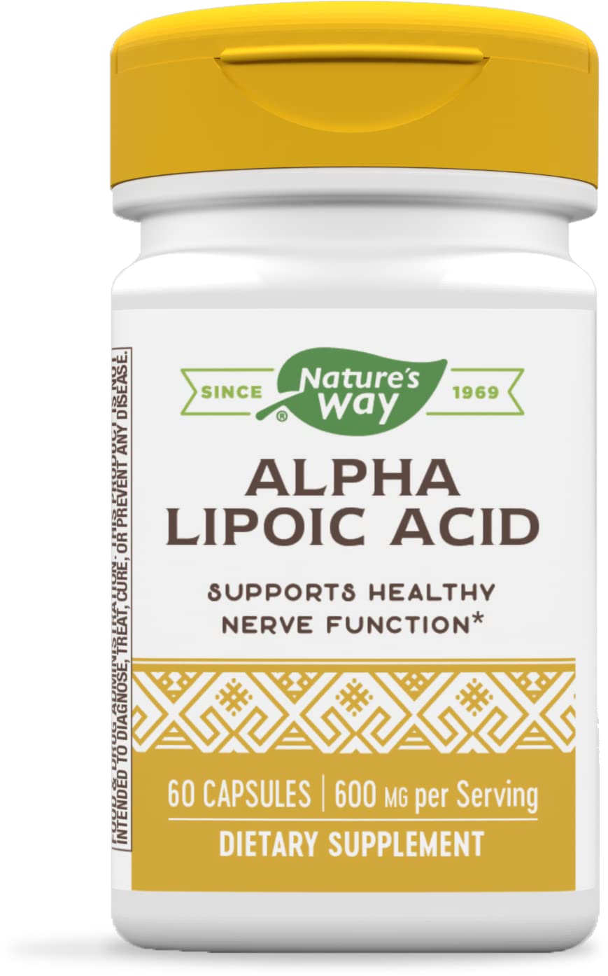 Foto 2 pulgar | Suplemento De Ácido Alfa Lipoico Nature's Way 600 Mg 60 Cápsulas - Venta Internacional.