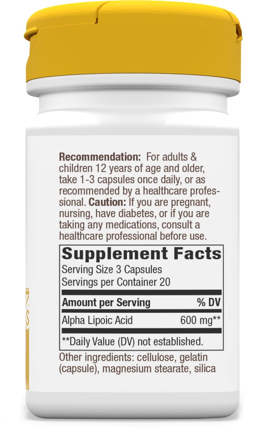 Foto 7 pulgar | Suplemento De Ácido Alfa Lipoico Nature's Way 600 Mg 60 Cápsulas - Venta Internacional.