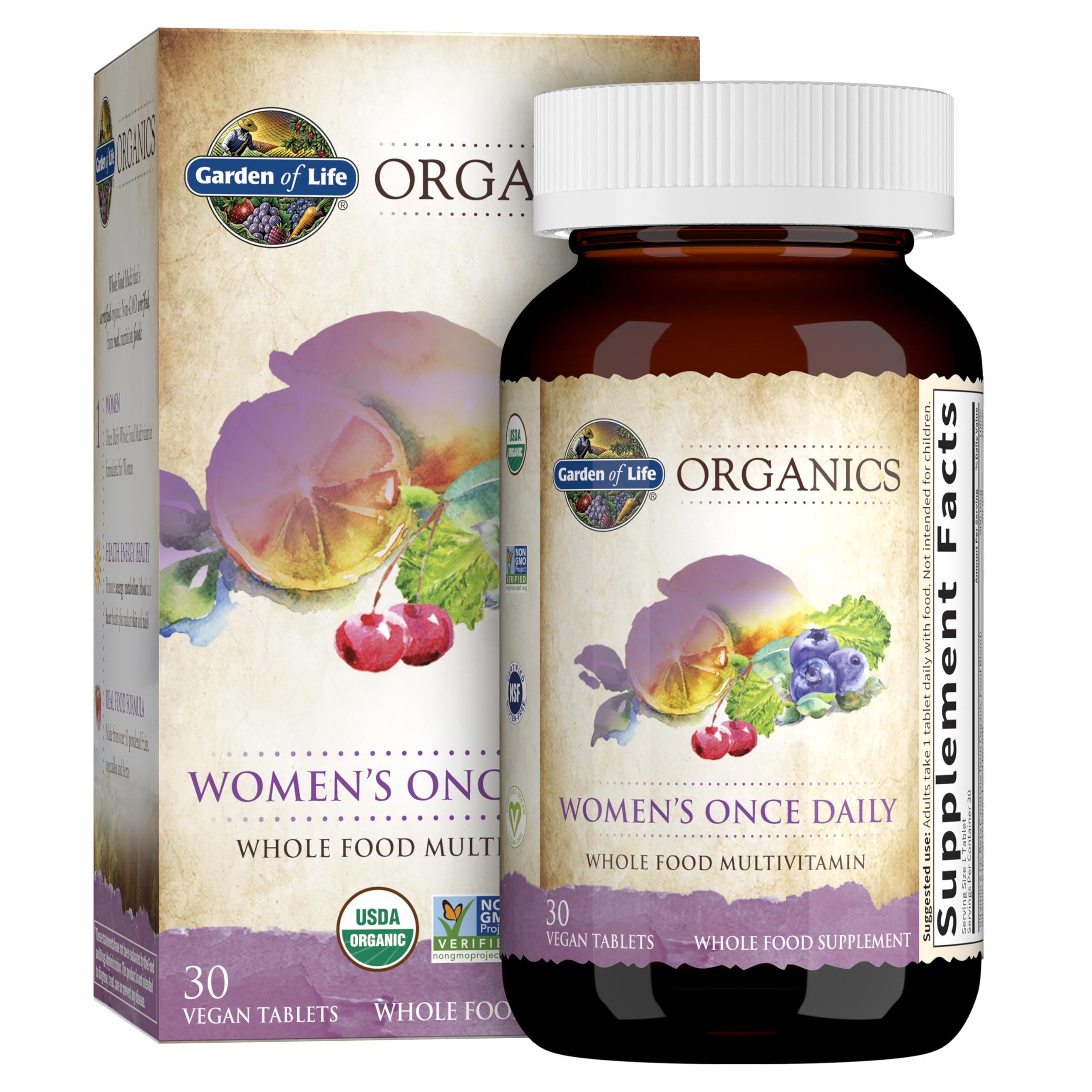 Foto 2 pulgar | Suplemento Garden Of Life Organics Multi Para Mujer Una Vez Al Día - Venta Internacional.