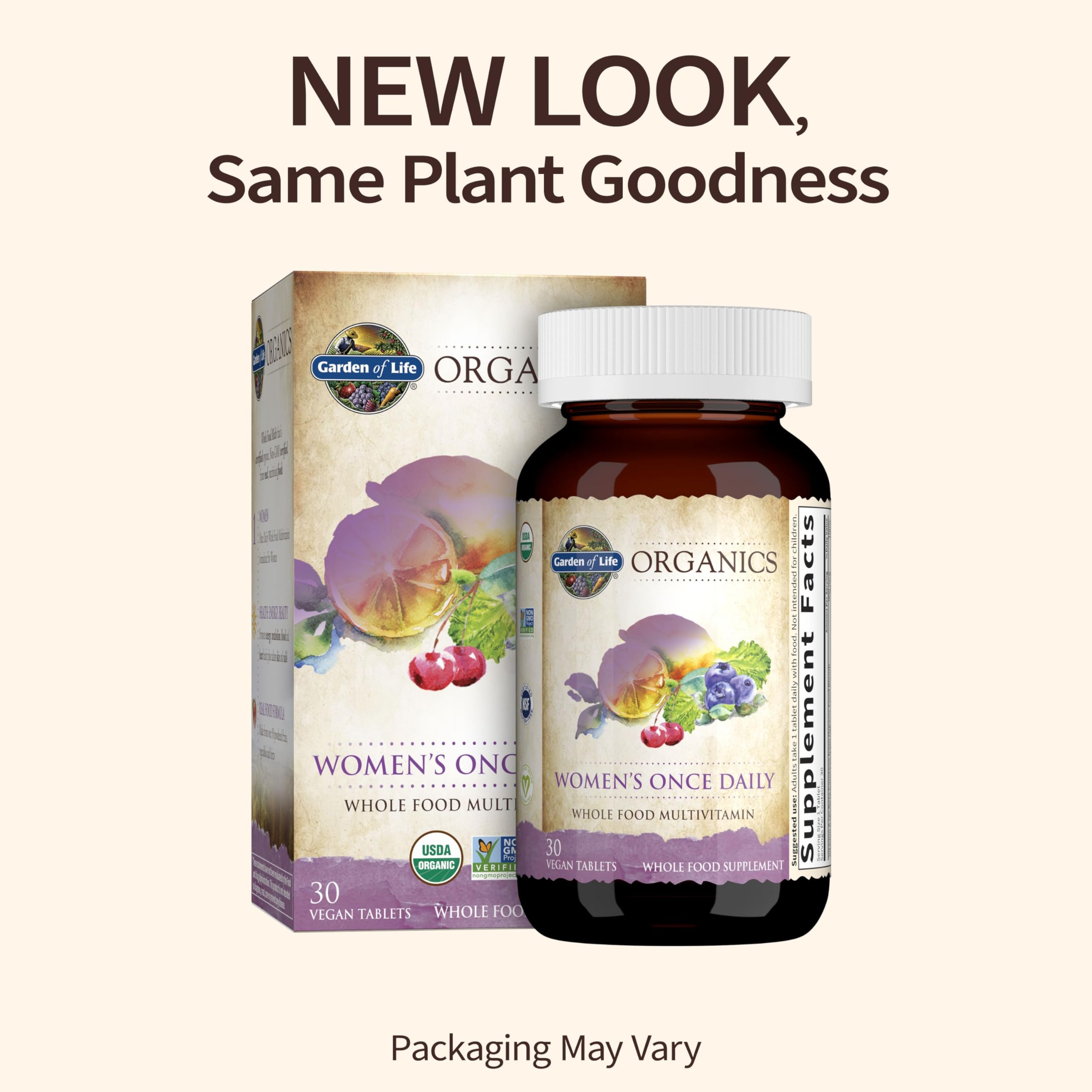 Foto 2 | Suplemento Garden Of Life Organics Multi Para Mujer Una Vez Al Día - Venta Internacional.