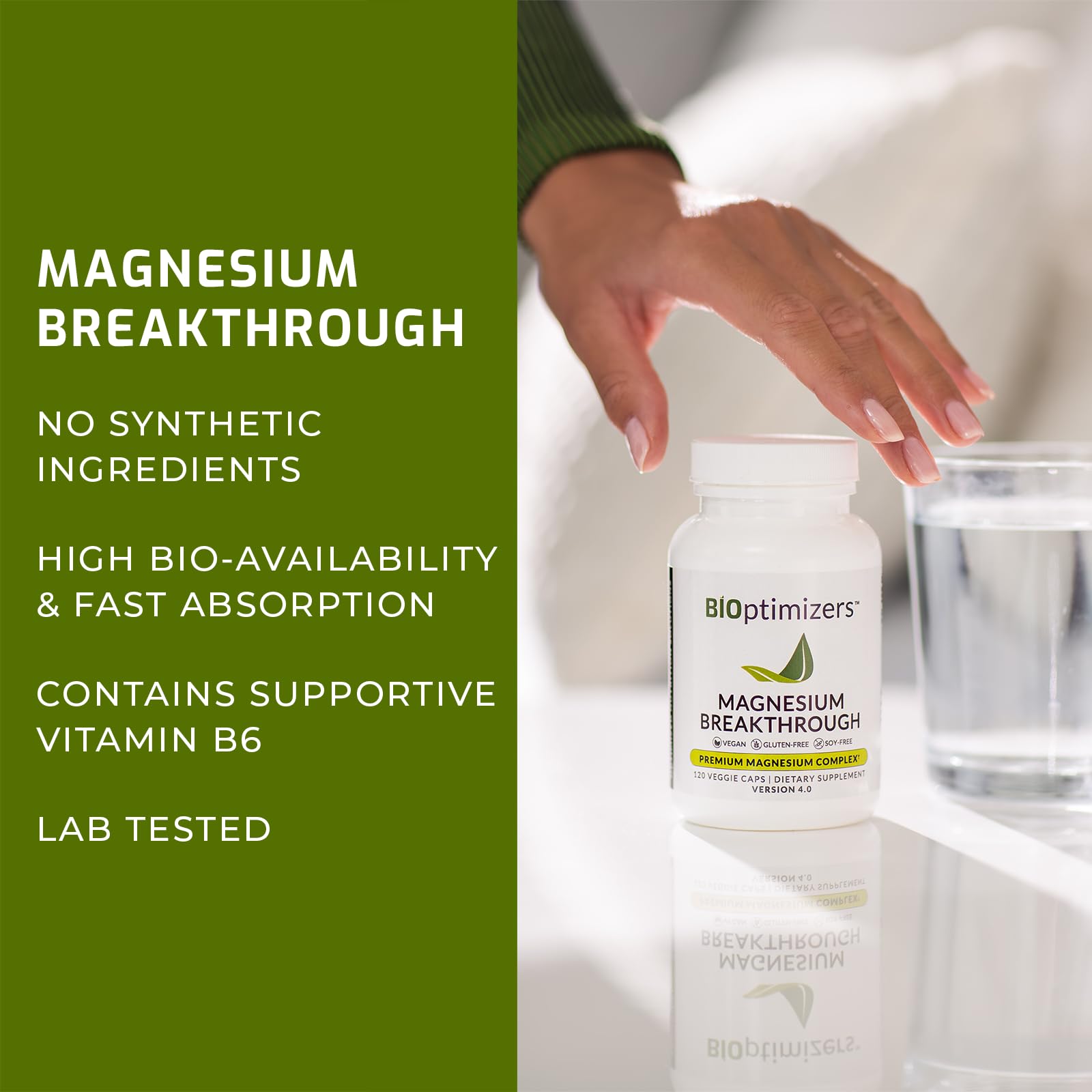 Foto 3 pulgar | Suplemento Bioptimizers Magnesium Breakthrough 4.0 30 Cápsulas - Venta Internacional.