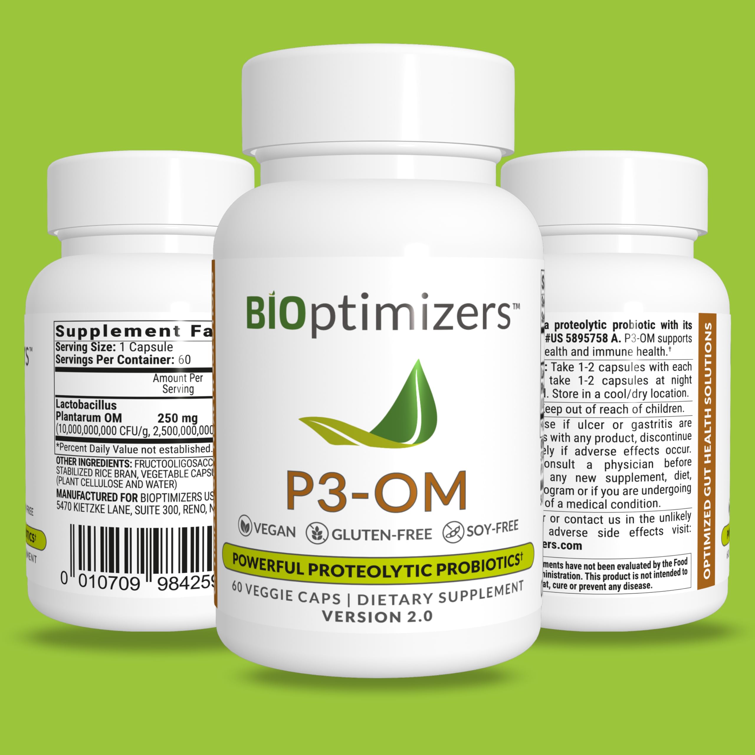 Foto 5 pulgar | Suplemento De Prebióticos Y Probióticos Proteolíticos Bioptimizers P3-om - Venta Internacional.