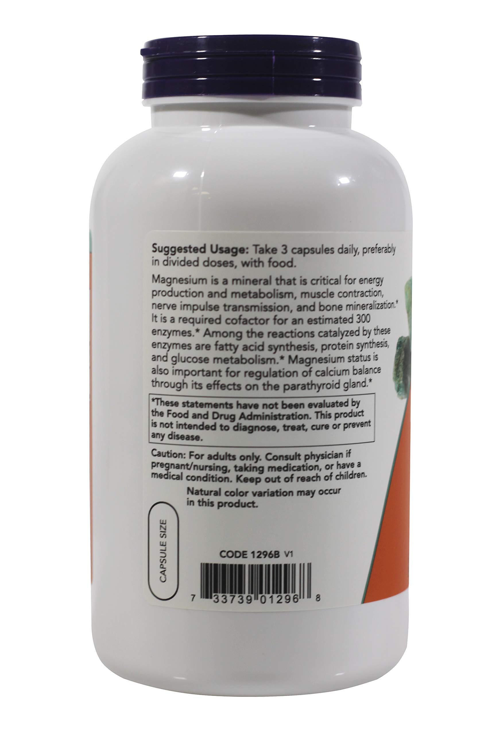 Foto 4 pulgar | Citrato De Magnesio Supplement Now Foods, 400 Mg, 240 Cápsulas Vegetales - Venta Internacional.