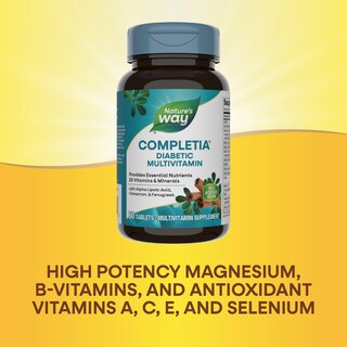 Foto 4 | Suplemento Multivitamínico Para Diabéticos Completia De Nature's Way, 60 Comprimidos - Venta Internacional.