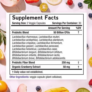 Foto 2 | Suplemento Doctor's Recipes Women's Probiotics 60 Cápsulas-Venta Internacional