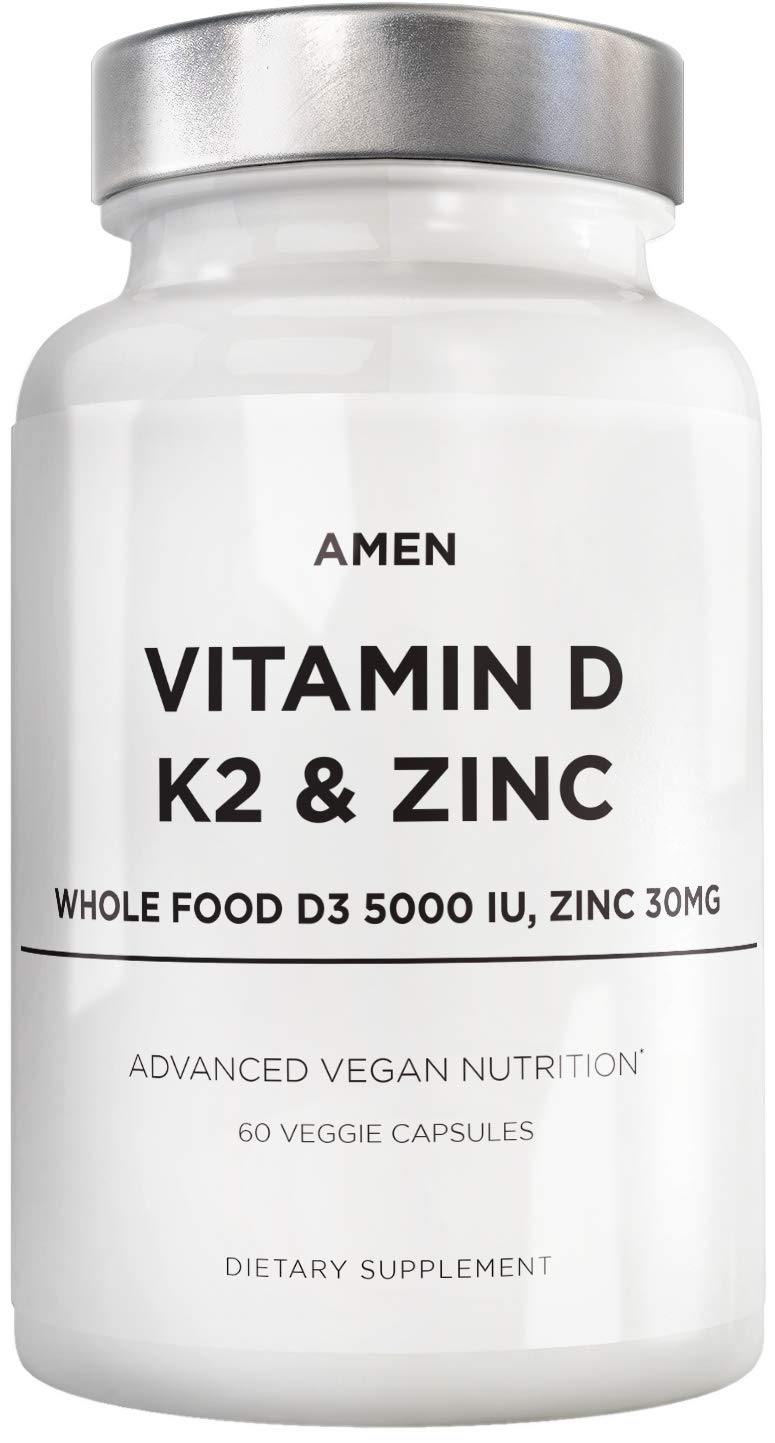 Foto 2 pulgar | Suplemento Amen de Vitamina D3 5000 Ui K2 y Zinc 60 Cápsulas - Venta Internacional