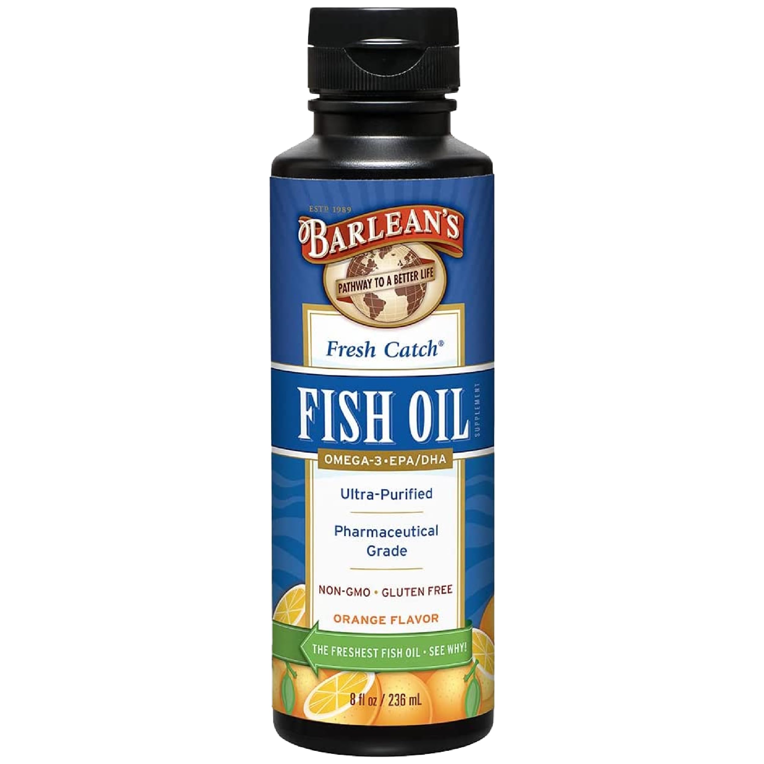Foto 2 pulgar | Suplemento De Aceite De Pescado Omega 3 De Barlean, 240 Ml, Líquido Con Sabor A Naranja - Venta Internacional.