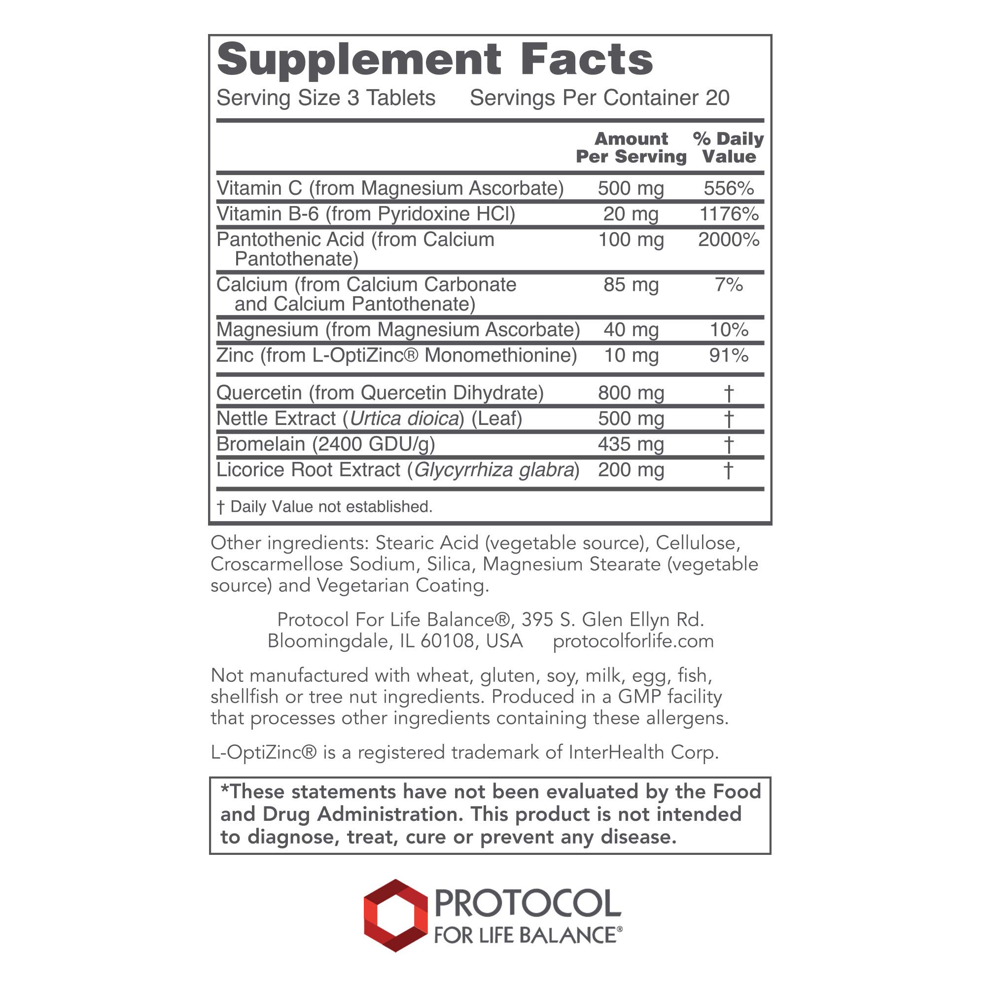 Foto 3 pulgar | Supplement Protocol Aller-all Immune Respiratory Support 60 Comprimidos - Venta Internacional.