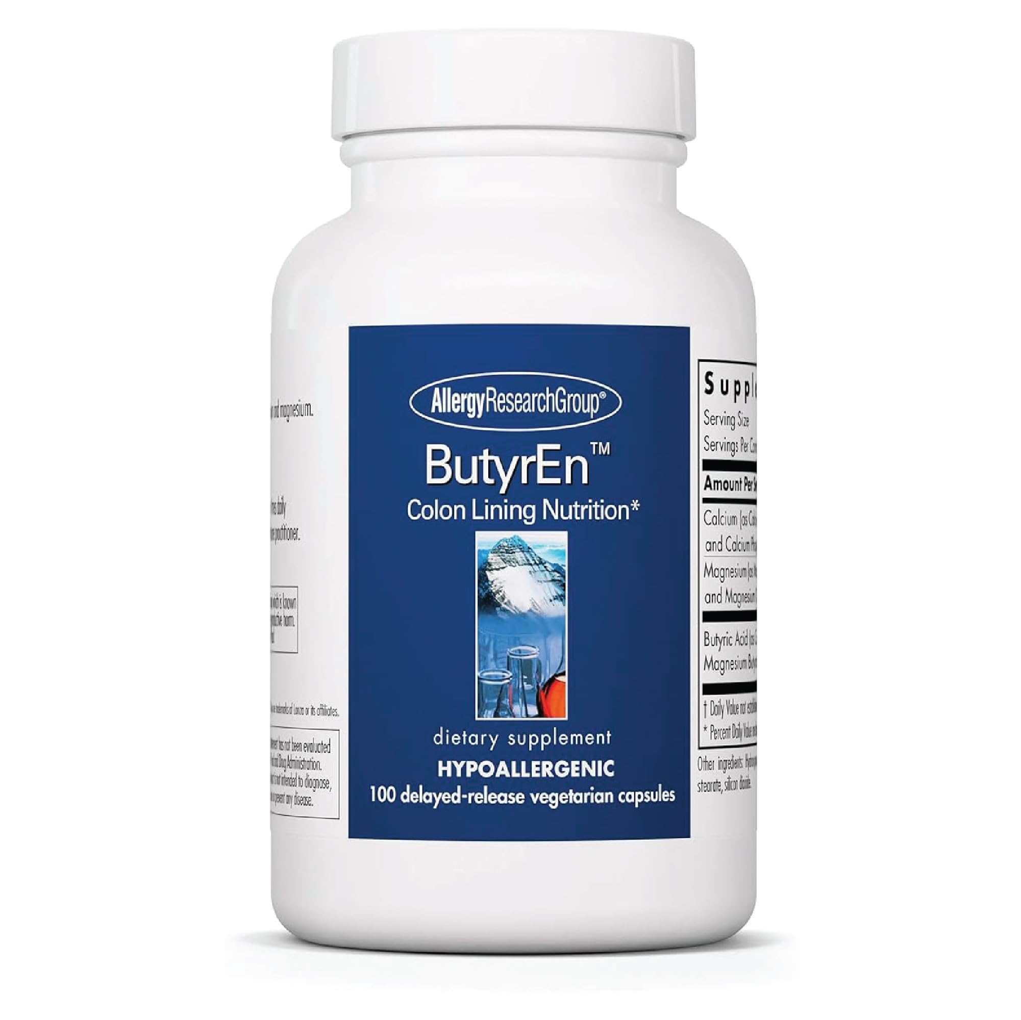 Foto 2 pulgar | Supplement Allergy Research Group, Butirato De Butireno, 100 Cápsulas - Venta Internacional.