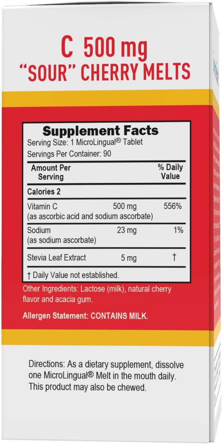 Foto 4 pulgar | Tabletas De Vitamina C Superior Source, 500 Mg, Microlingual, 90 Unidades - Venta Internacional.