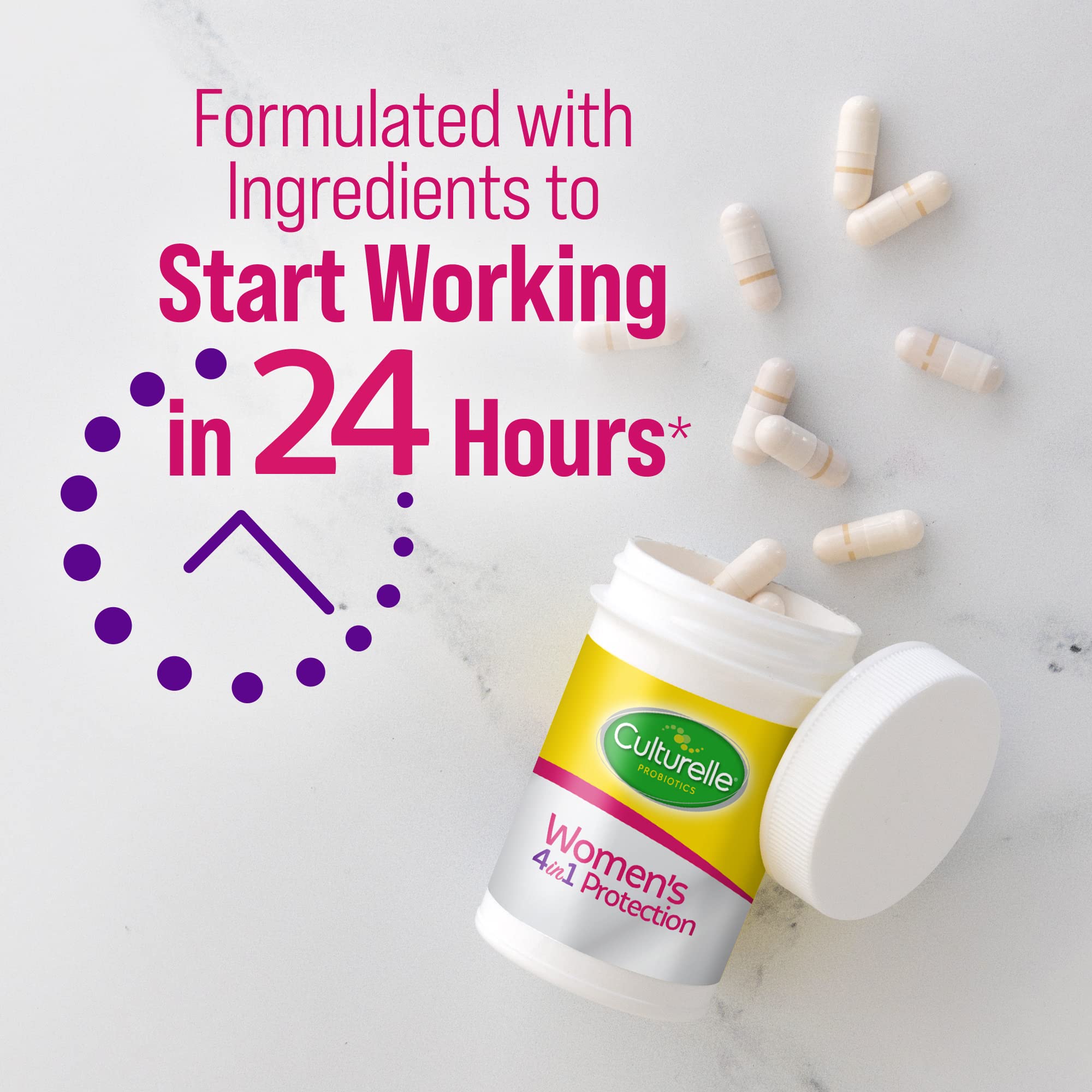 Foto 3 pulgar | Suplementos Culturelle Probiótico Diario 4 en 1 para Mujer 30 Cápsulas - Venta Internacional