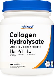 Foto 1 | Colágeno En Polvo Nutricost Para Bovinos Alimentados Con Pasto, 454 G, Sin Sabor - Venta Internacional.