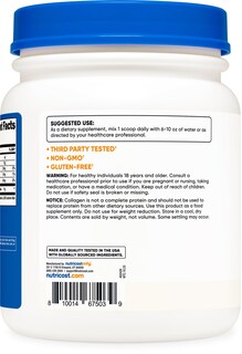 Foto 4 | Colágeno En Polvo Nutricost Para Bovinos Alimentados Con Pasto, 454 G, Sin Sabor - Venta Internacional.