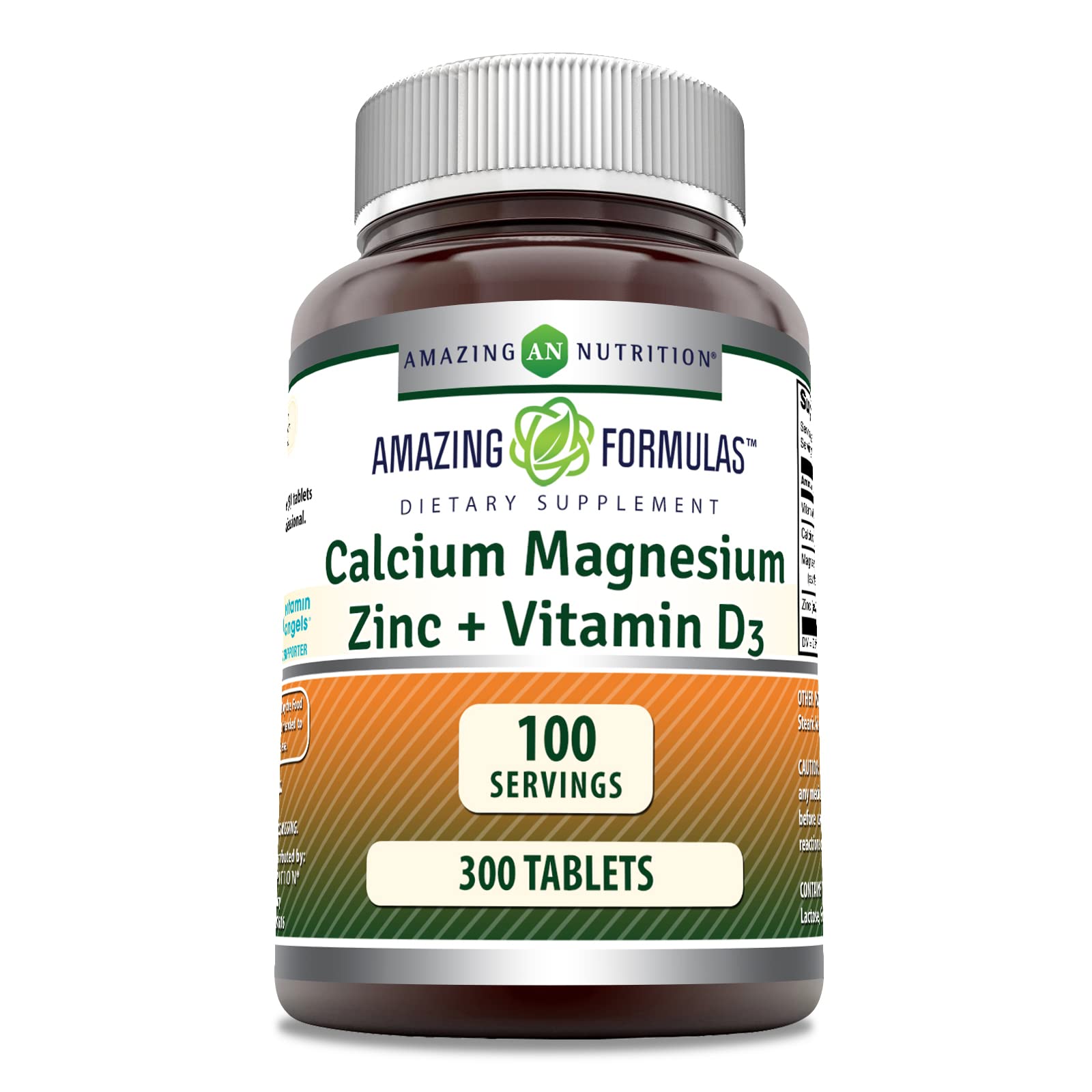 Foto 2 pulgar | Supplement Amazing Formulas Calcio Magnesio Zinc D3 300 Comprimidos - Venta Internacional.