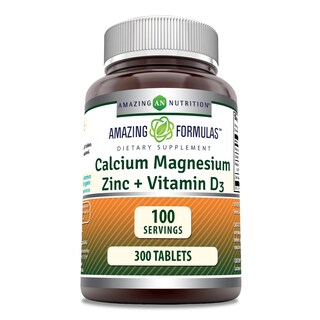 Foto 1 | Supplement Amazing Formulas Calcio Magnesio Zinc D3 300 Comprimidos - Venta Internacional.