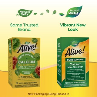 Foto 2 | Suplemento Nature's Way Calcium 120 Tabletas-Venta Internacional