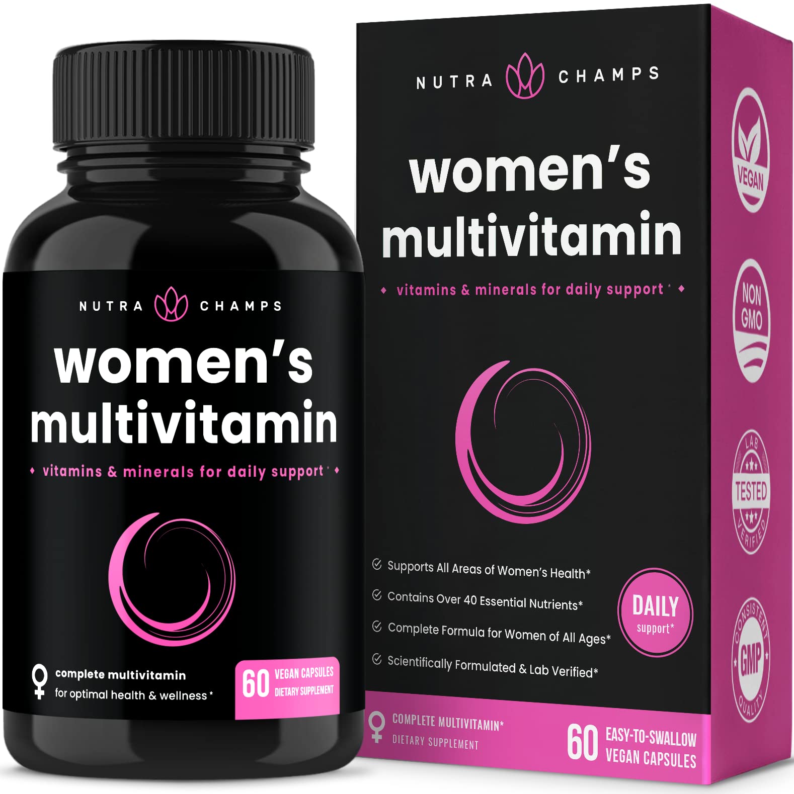 Foto 1 | Suplemento Multivitamínico Diario Para Mujeres Nutrachamps, Vegano - Venta Internacional.