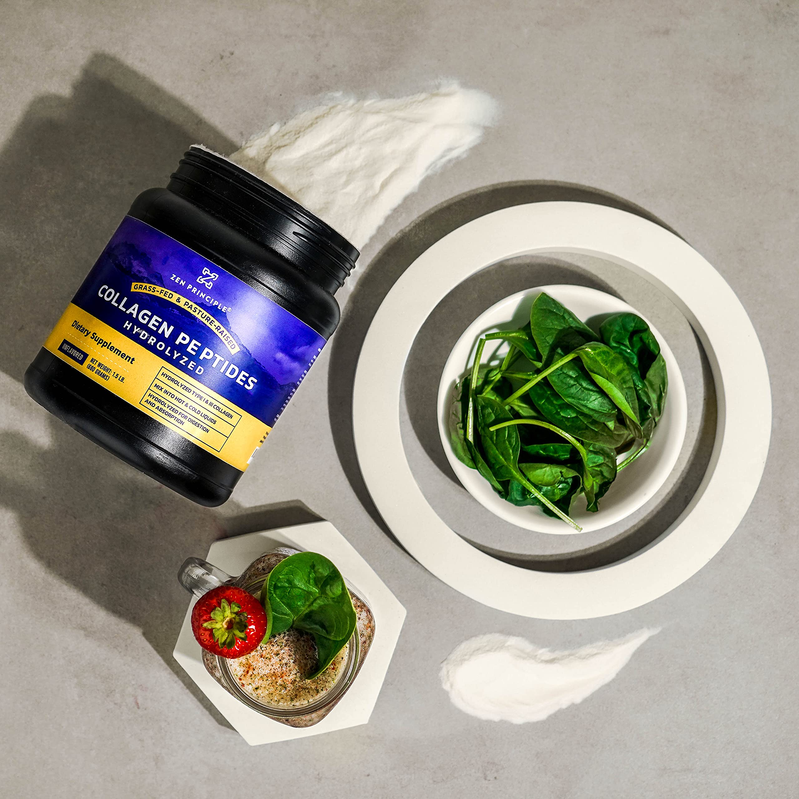 Foto 5 | Péptidos De Colágeno Zen Principle, Alimentados Con Pasto, 680 G, Antienvejecimiento - Venta Internacional.