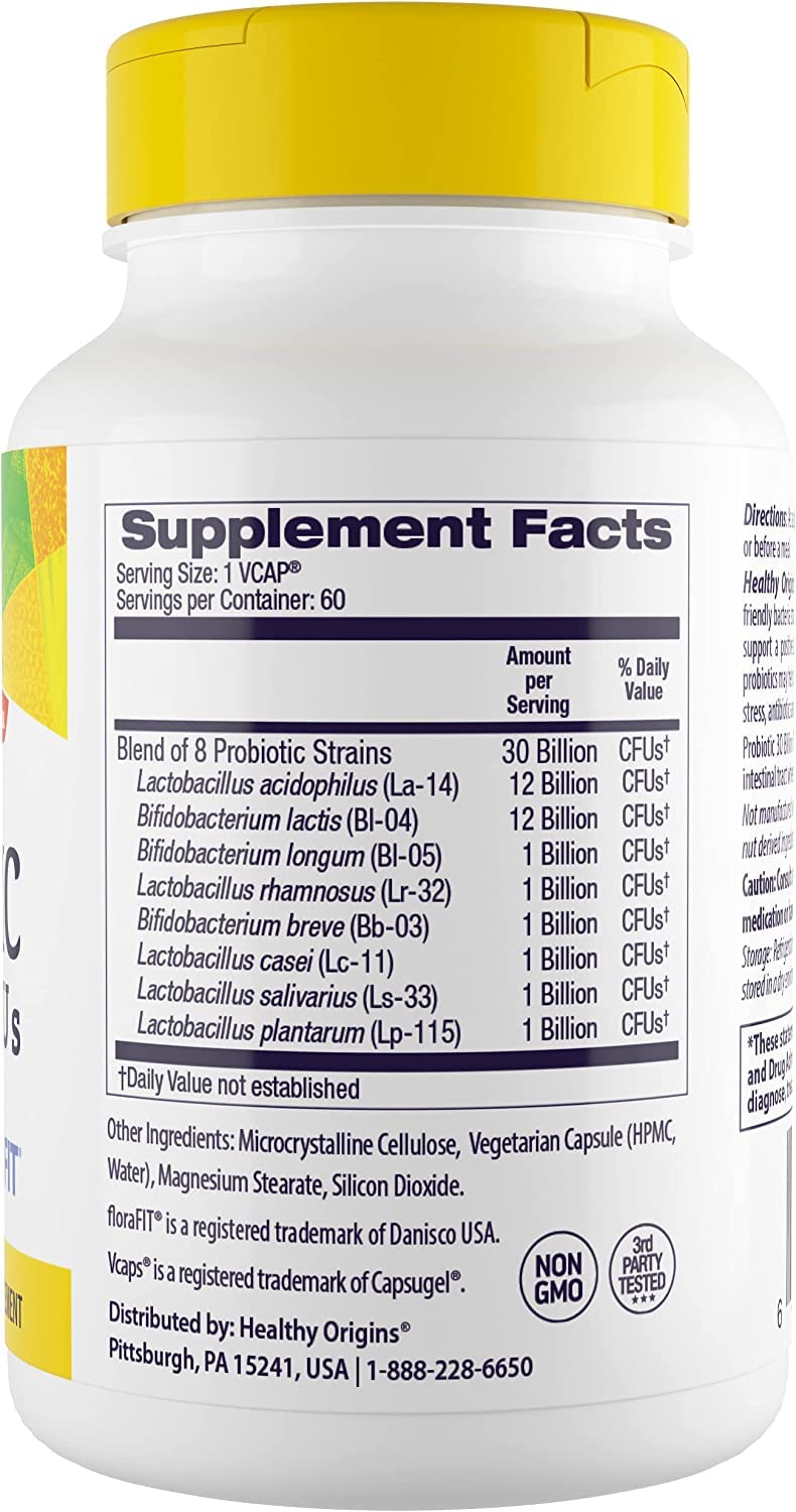 Foto 3 pulgar | Suplemento Probiótico Healthy Origins, 30 Mil Millones De Ufc, 60 Cápsulas - Venta Internacional.