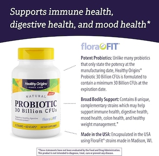 Foto 7 | Suplemento Probiótico Healthy Origins, 30 Mil Millones De Ufc, 60 Cápsulas - Venta Internacional.