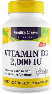 Foto 1 | Suplemento De Vitamina D3 De Healthy Origins, 2000 Ui, 120 Cápsulas Blandas - Venta Internacional.