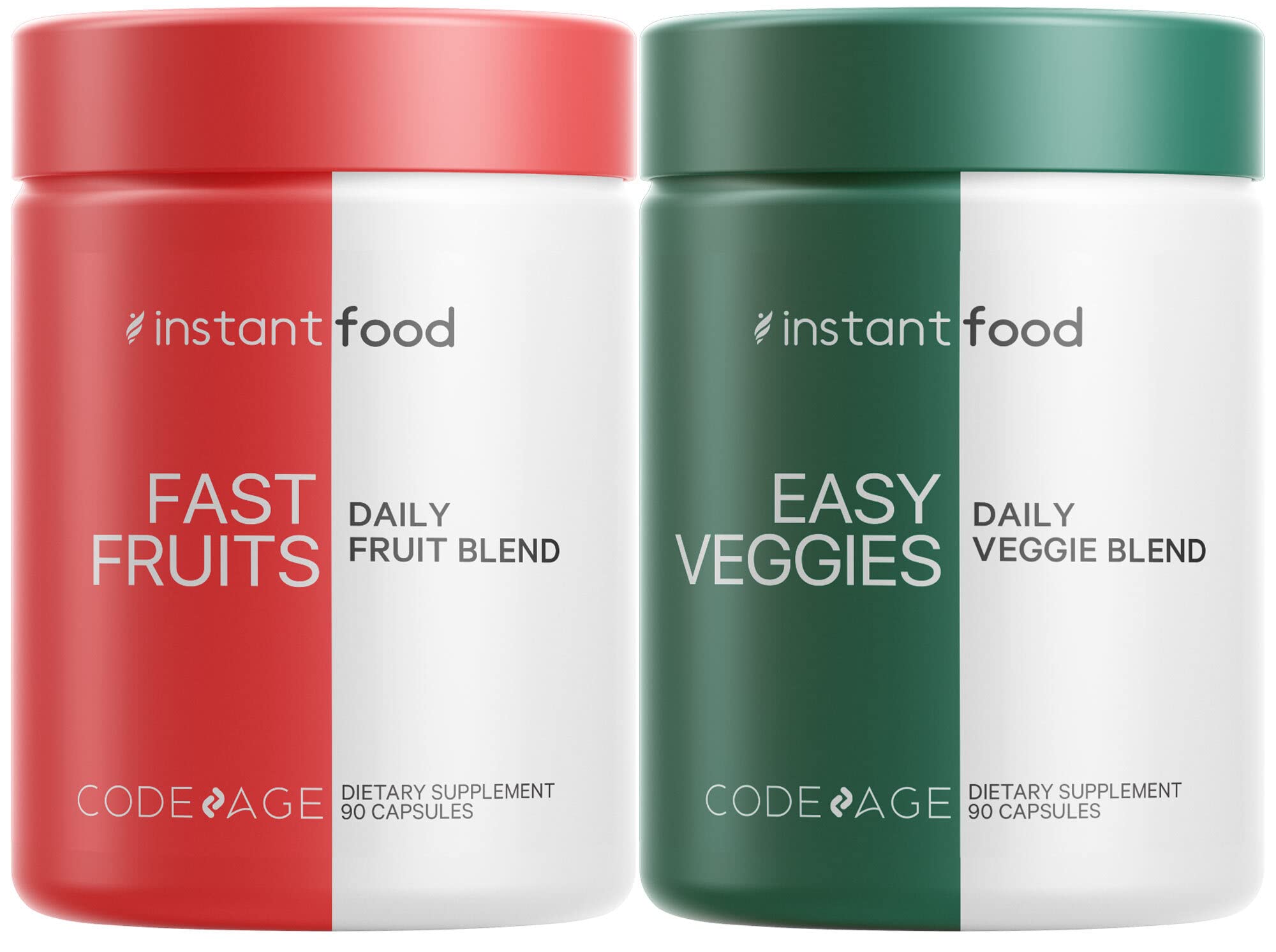 Suplemento Codeage Instantfood Easy Veggies + Fast Fruits - Venta Internacional.