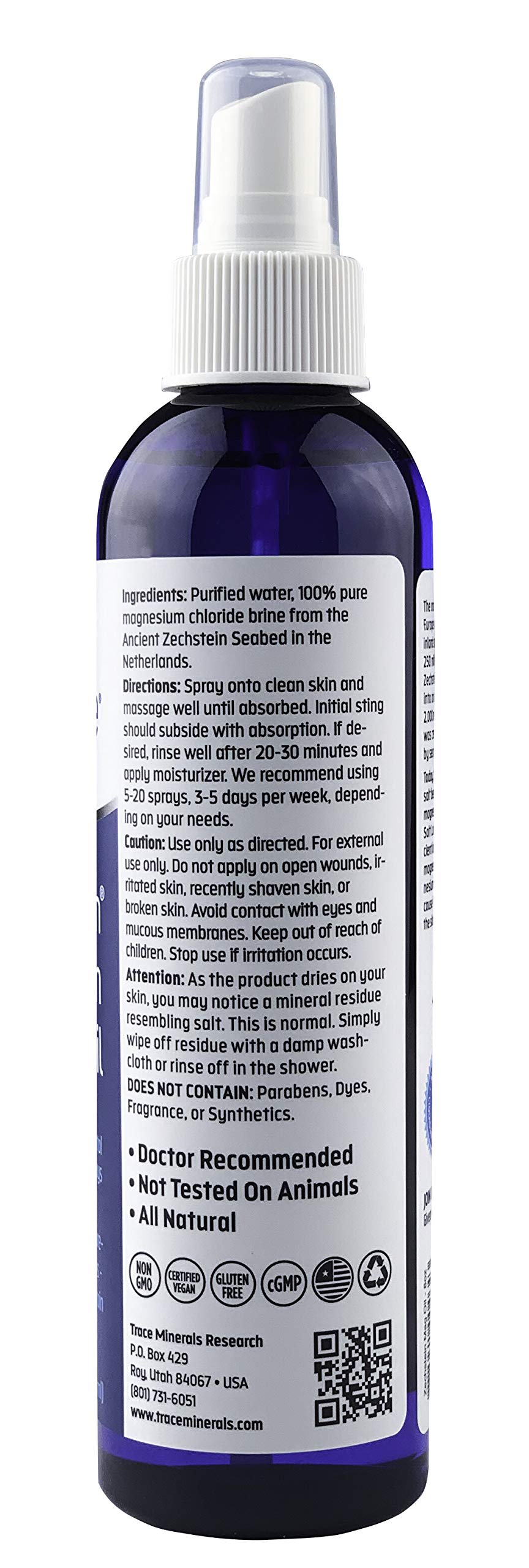 Foto 3 pulgar | Aceite De Magnesio Trace Minerals Research, 240 Ml, Sin Ogm, Vegano - Venta Internacional.