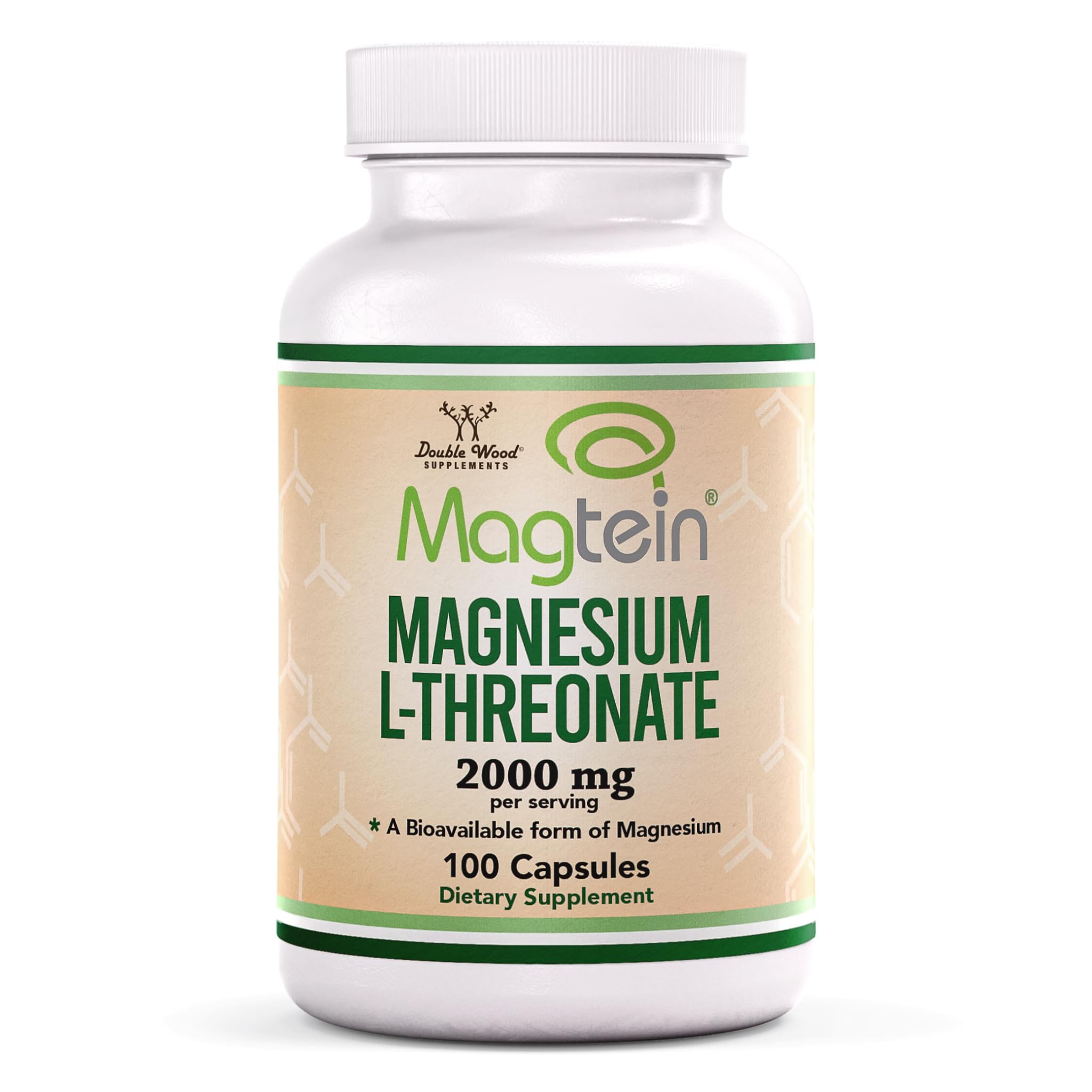 Foto 1 | Suplemento Double Wood L-treonato de Magnesio 2000 Mg 100 Cápsulas - Venta Internacional