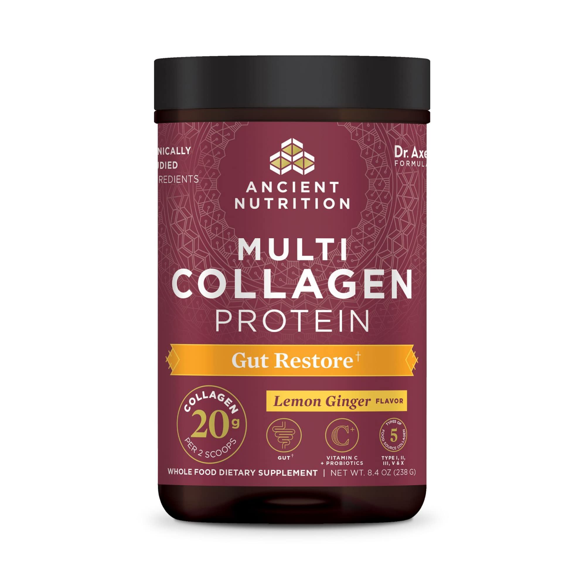 Foto 1 | Proteína De Colágeno En Polvo Ancient Nutrition Gut Restore 250 Ml - Venta Internacional.