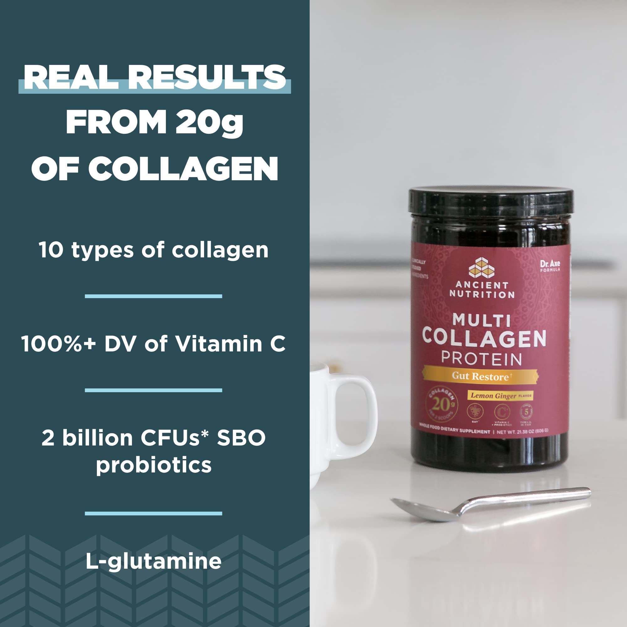 Foto 4 pulgar | Proteína De Colágeno En Polvo Ancient Nutrition Gut Restore 250 Ml - Venta Internacional.