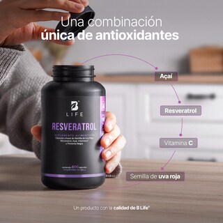 Foto 5 | Suplemento B Life Omega Resveratrol de 400 Cápsulas