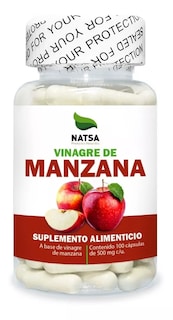 Foto 1 | Suplemento Natsa Vinagre de Manzana 100 Cápsulas