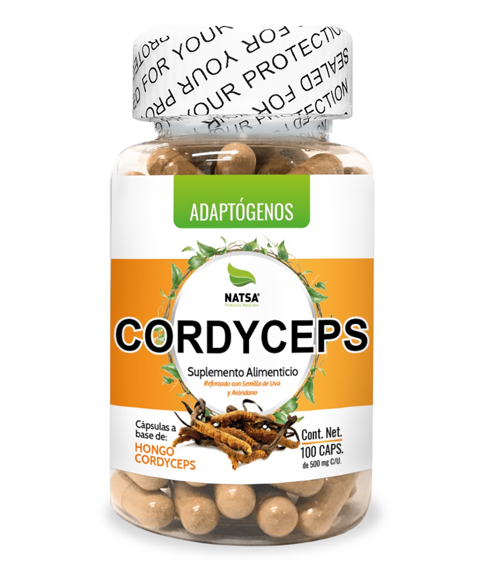 Suplemento Alimenticio Cordyceps Natsa 100 Cápsulas