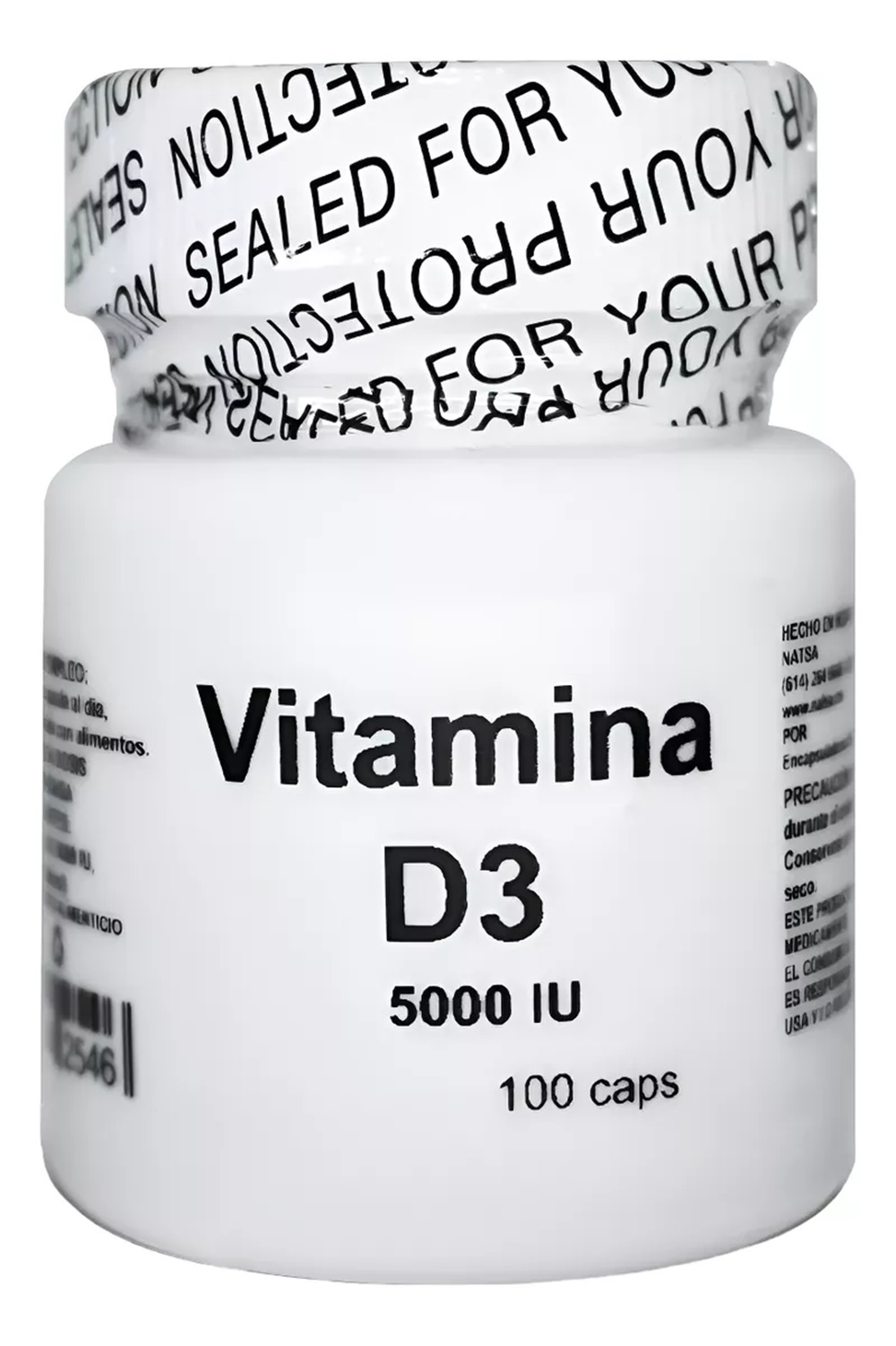 Foto 2 pulgar | Suplemento Natsa Vitamina D3 100 Cápsulas