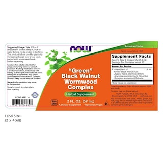 Foto 2 | Suplemento Herbario Now Foods Fresh Green Black Walnut 60 Ml - Venta Internacional.