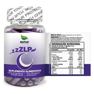 Foto 2 | ZLP Natsa 100 Cápsulas
