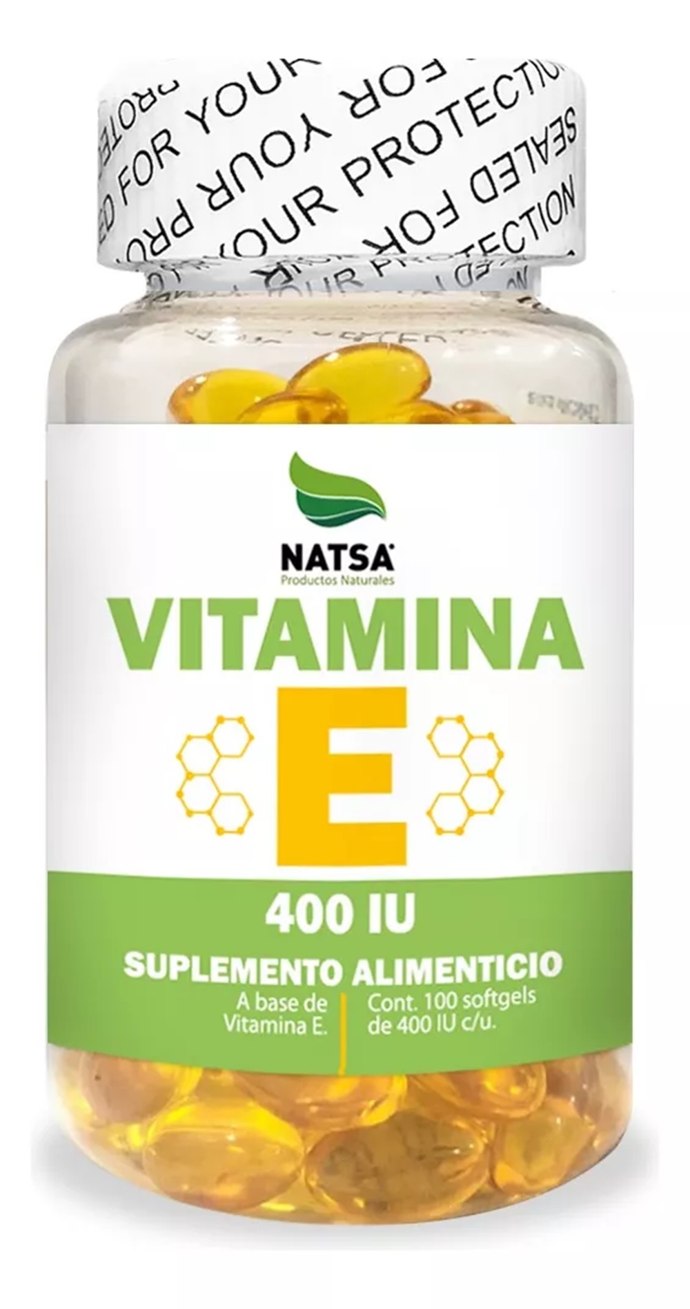 Foto 2 pulgar | Vitamina E 400 IU Natsa 100 Cápsulas