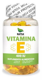 Foto 1 | Vitamina E 400 IU Natsa 100 Cápsulas