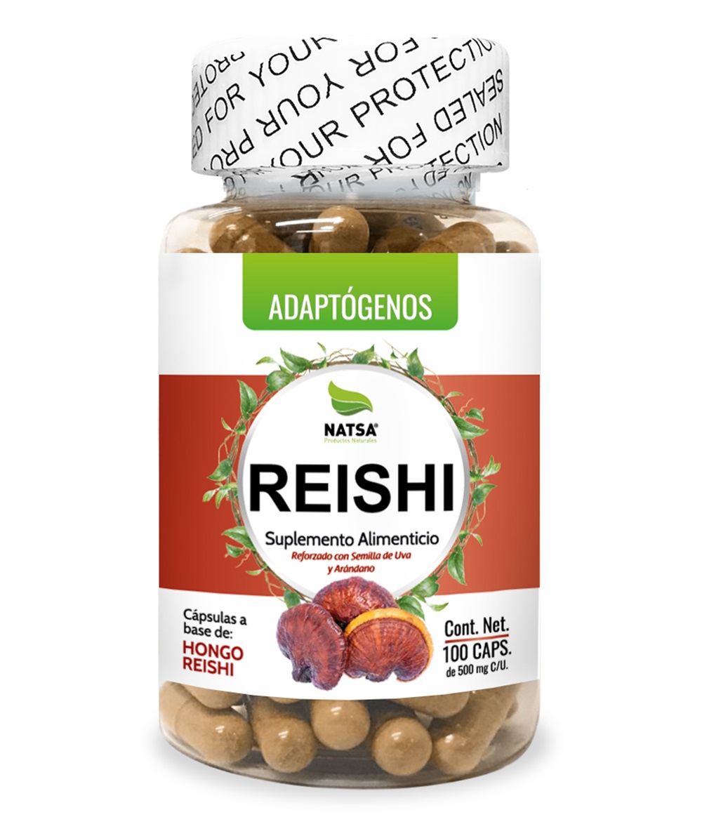 Foto 2 pulgar | Suplemento Alimenticio Reishi Ganoderma Natsa 100 Cápsulas
