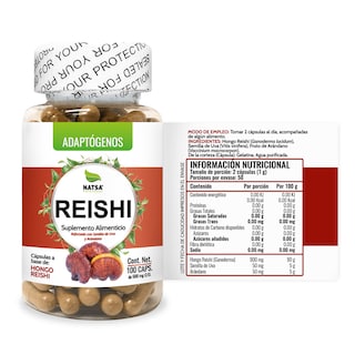 Foto 2 | Suplemento Alimenticio Reishi Ganoderma Natsa 100 Cápsulas