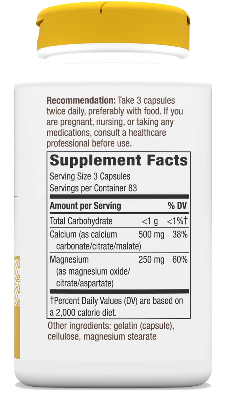 Foto 7 pulgar | Suplemento Nature's Way De Calcio Y Magnesio 750 Mg 250 Cápsulas - Venta Internacional.