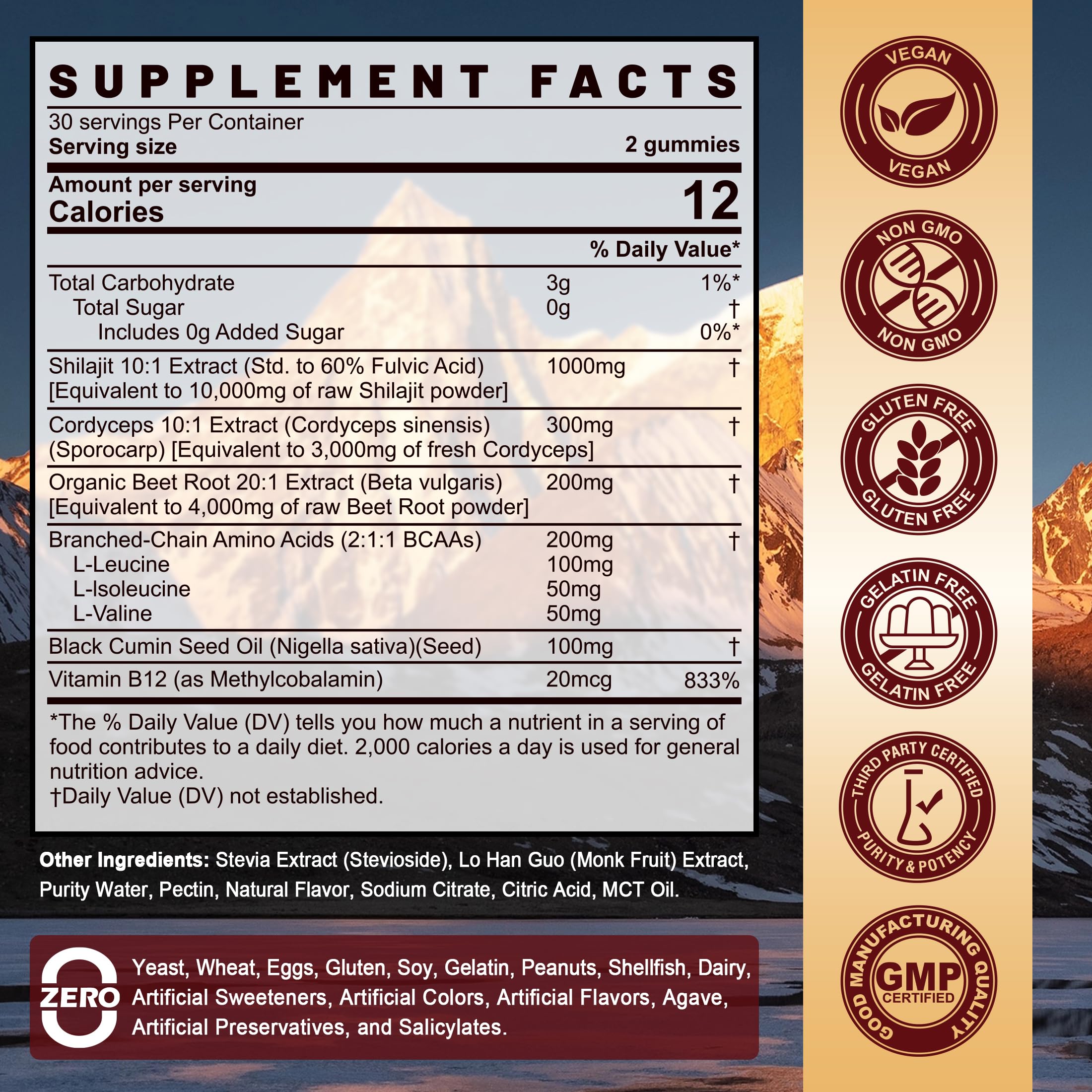 Foto 3 pulgar | Suplemento Shilajit Nextdia 10000 Mg Del Himalaya Con Raíz De Remolacha - Venta Internacional