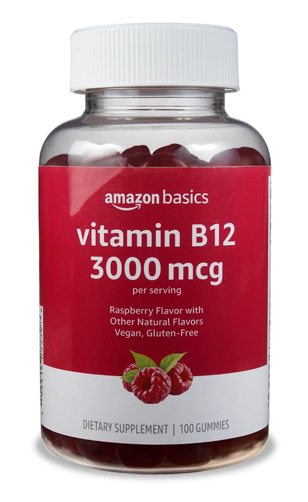 Foto 2 pulgar | Suplemento Amazon Basics Con Vitamina B12 En Gomitas De 3000 Mcg, 200 Unidades - Venta Internacional.
