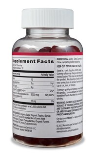 Foto 2 | Suplemento Amazon Basics Con Vitamina B12 En Gomitas De 3000 Mcg, 200 Unidades - Venta Internacional.