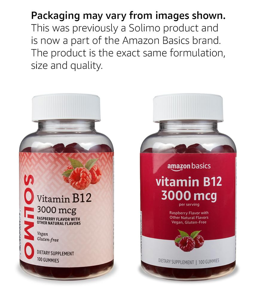 Foto 5 pulgar | Suplemento Amazon Basics Con Vitamina B12 En Gomitas De 3000 Mcg, 200 Unidades - Venta Internacional.