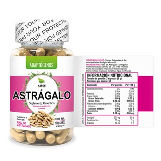 Foto 2 | Astrágalo Natsa 100 Cápsulas