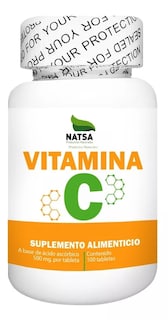 Foto 1 | Suplemento Natsa Vitamina C 100 Tabletas